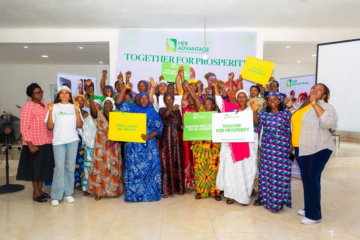 A group session on savings and enterprise