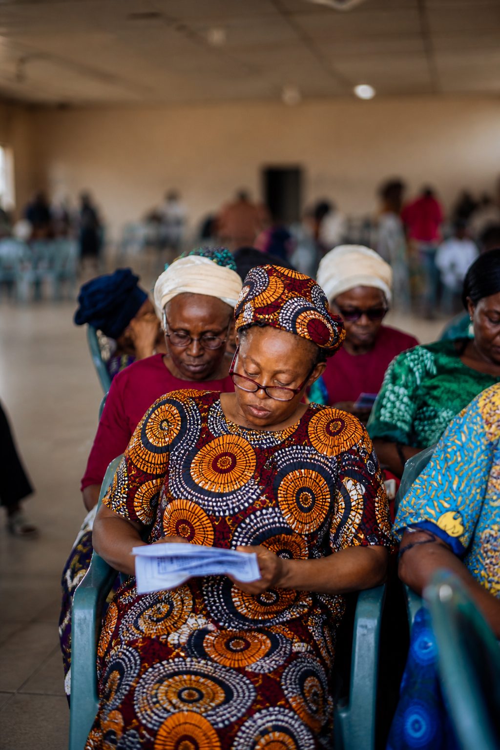 Women seated at a Her Advantage cooperative meeting